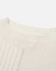 EP YAYING Stand-up Collar Cashmere Knit Top