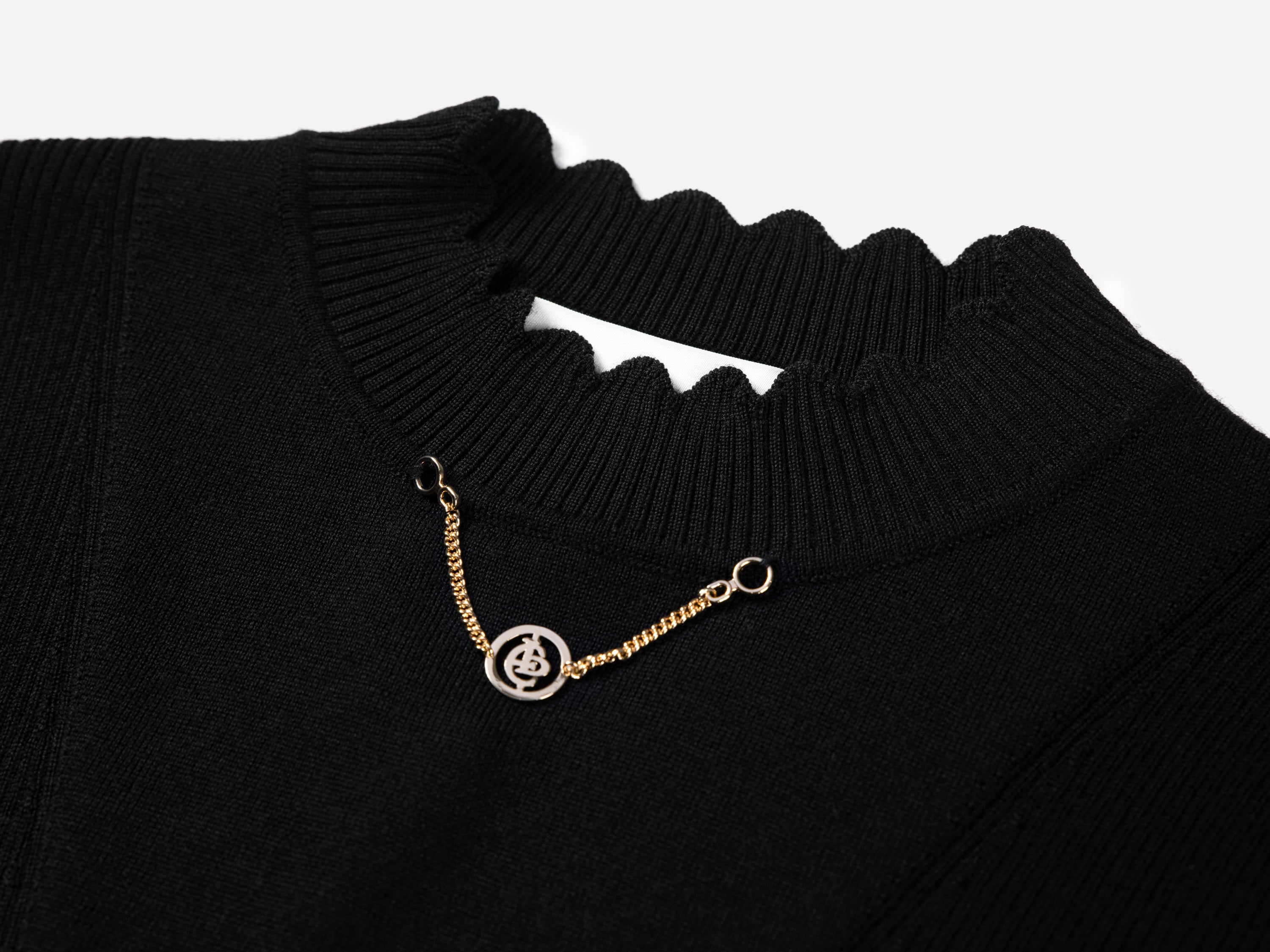 EP YAYING Wool Fit Long-seleves Sweater Top