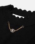 EP YAYING Wool Fit Long-seleves Sweater Top