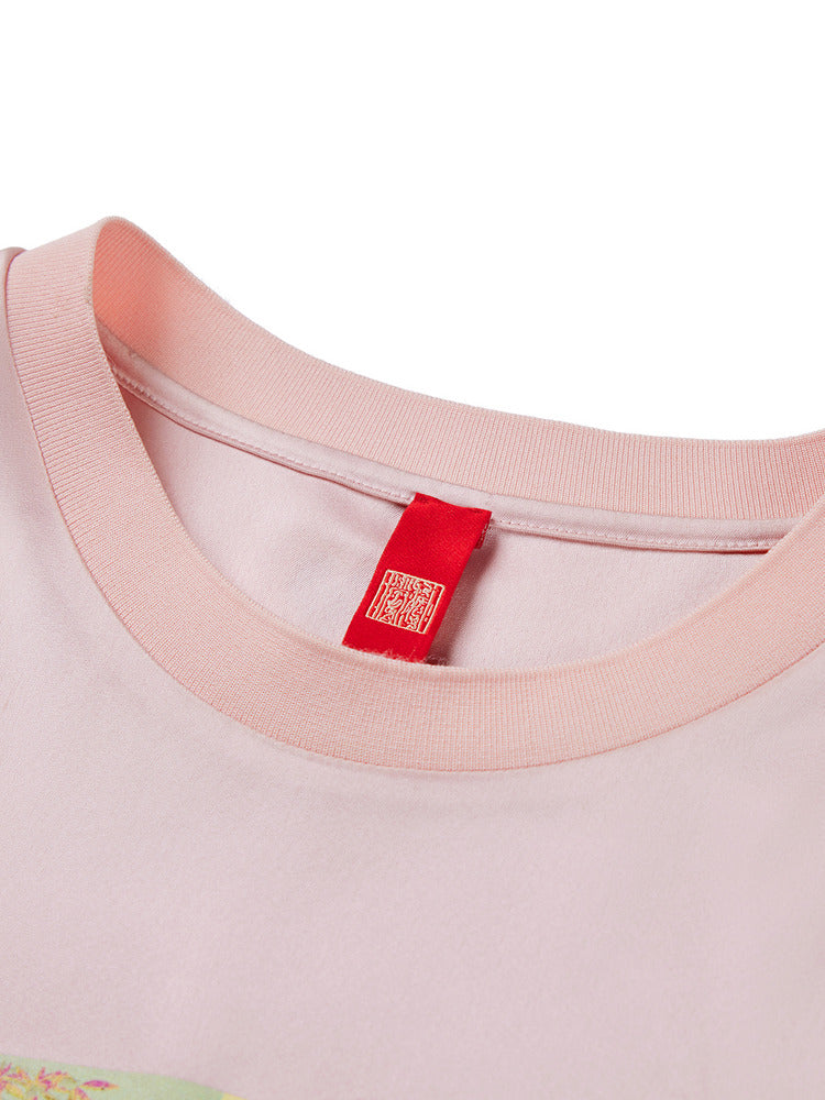 YAYING Pink Triacetate T-shirt