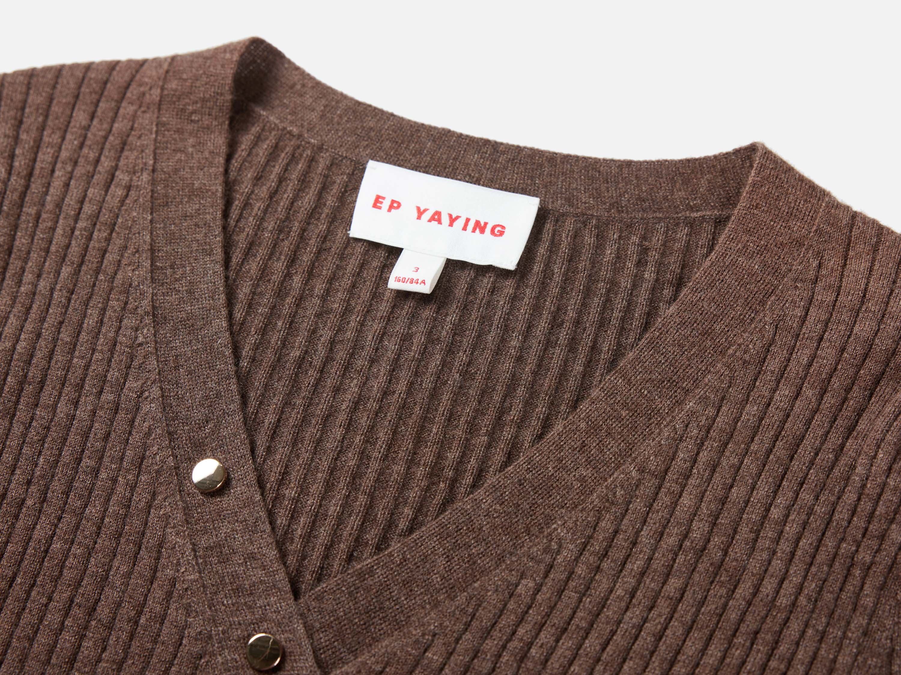 EP YAYING Front Wrapped Knit  Top