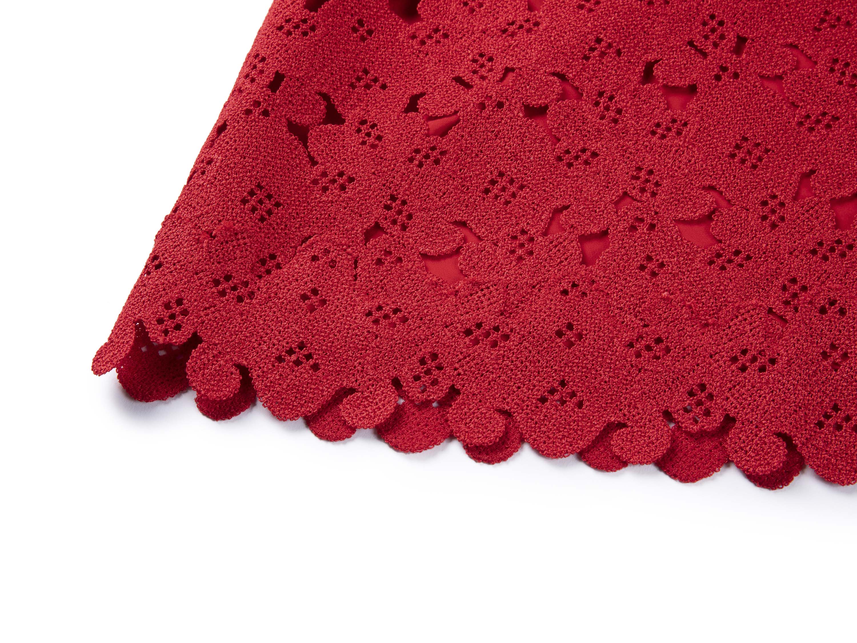 YAYING Flora Embroidery Midi Skirt