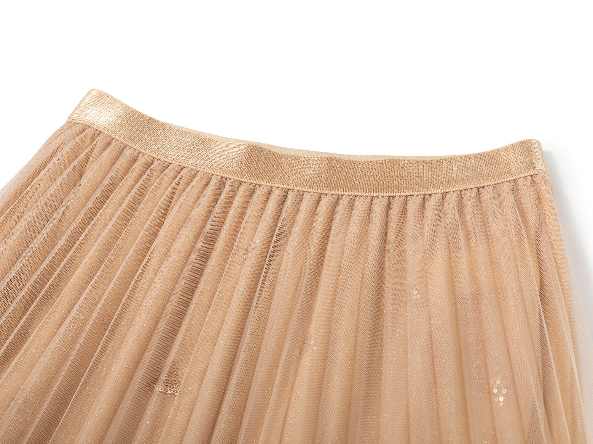 YAYING Flora Embroidery Mesh Midi Skirt