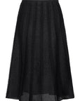 YAYING Pleated Knit Midi Skirt