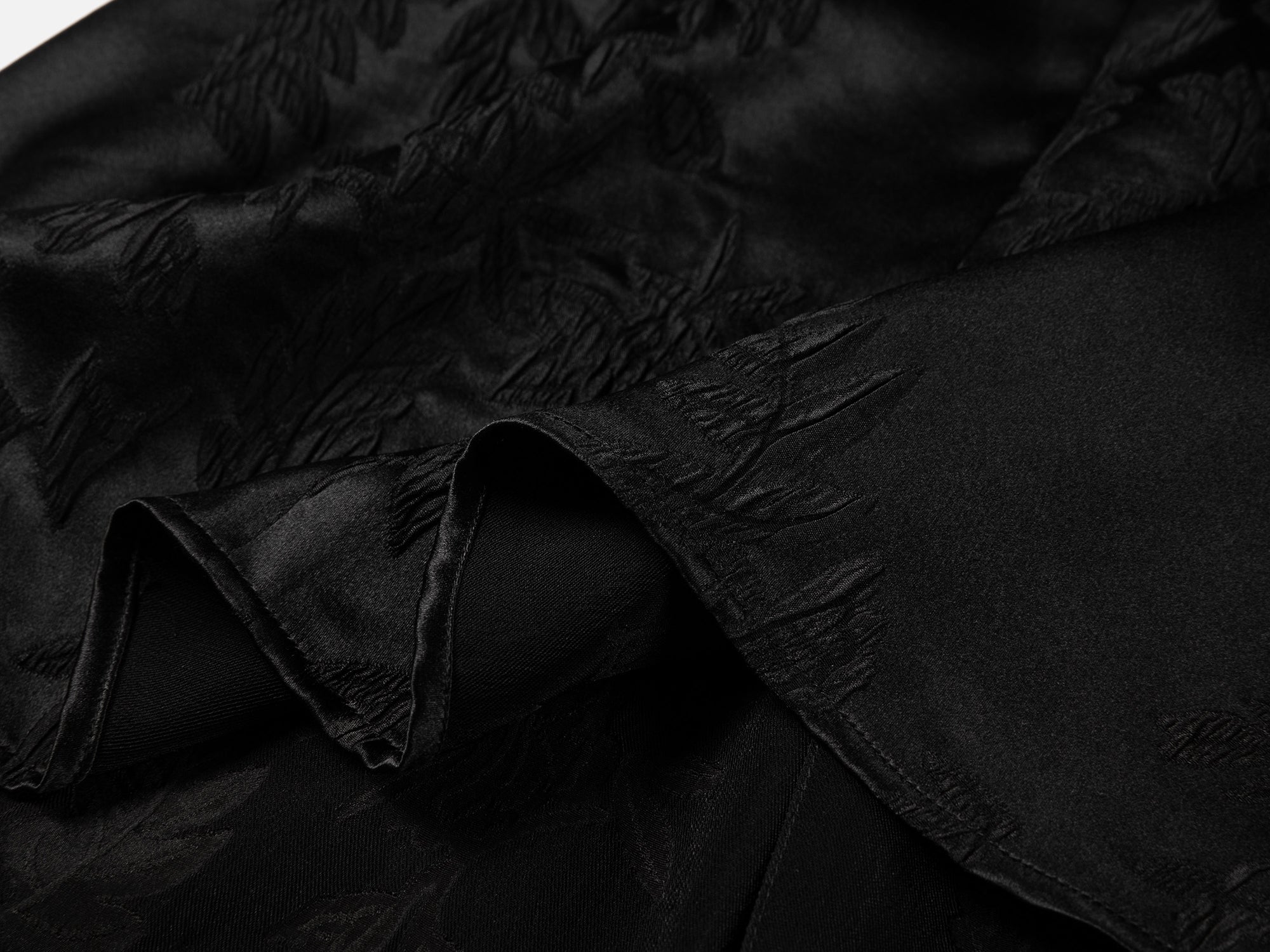 EP YAYING Mulberry Silk Embossed Midi Skirt