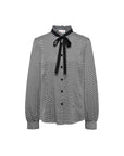 EP YAYING Geometric Hearts Print Blouse