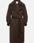 EP YAYING Yak Wool Belted Coat