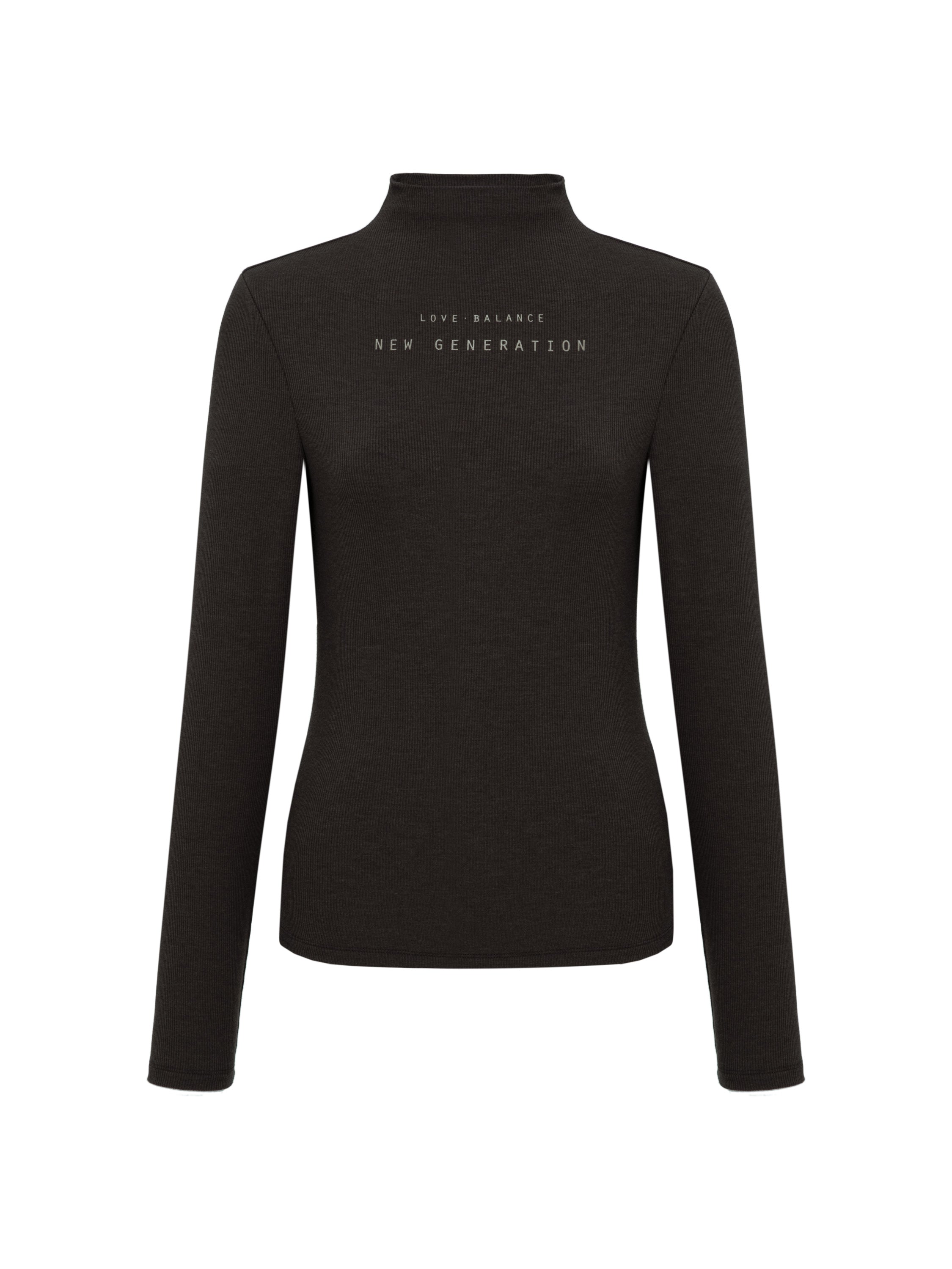 EP YAYING Long-sleeve Mockneck Top