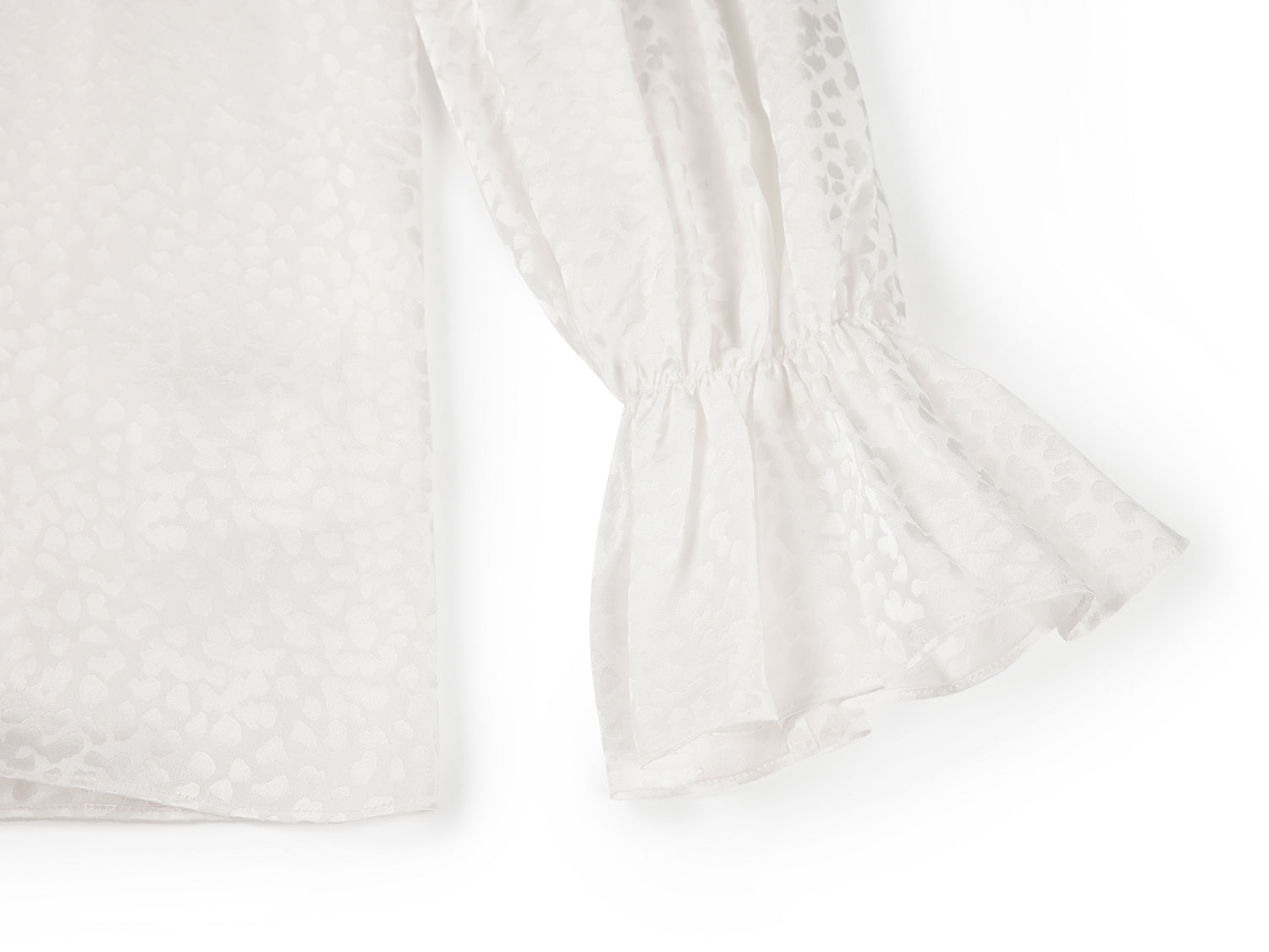 YAYING Ruffle-collar Silk Blouse