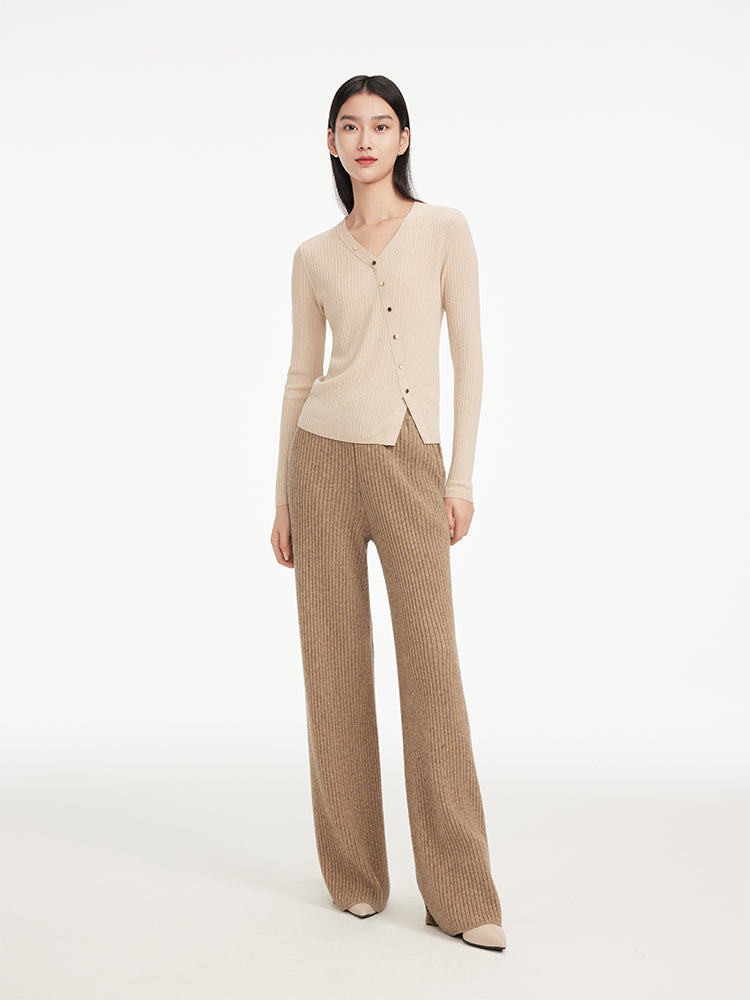 EP YAYING Front Wrapped Knit Top