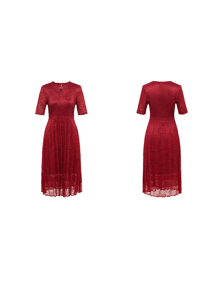 YAYING Gathered Waist Dress
