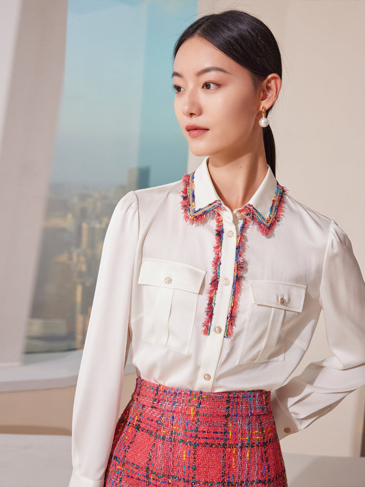 YAYING Satin Silk Shirt