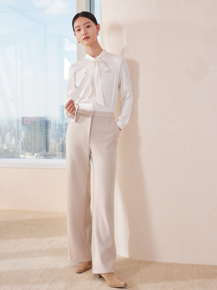 YAYING Silk White Shirt