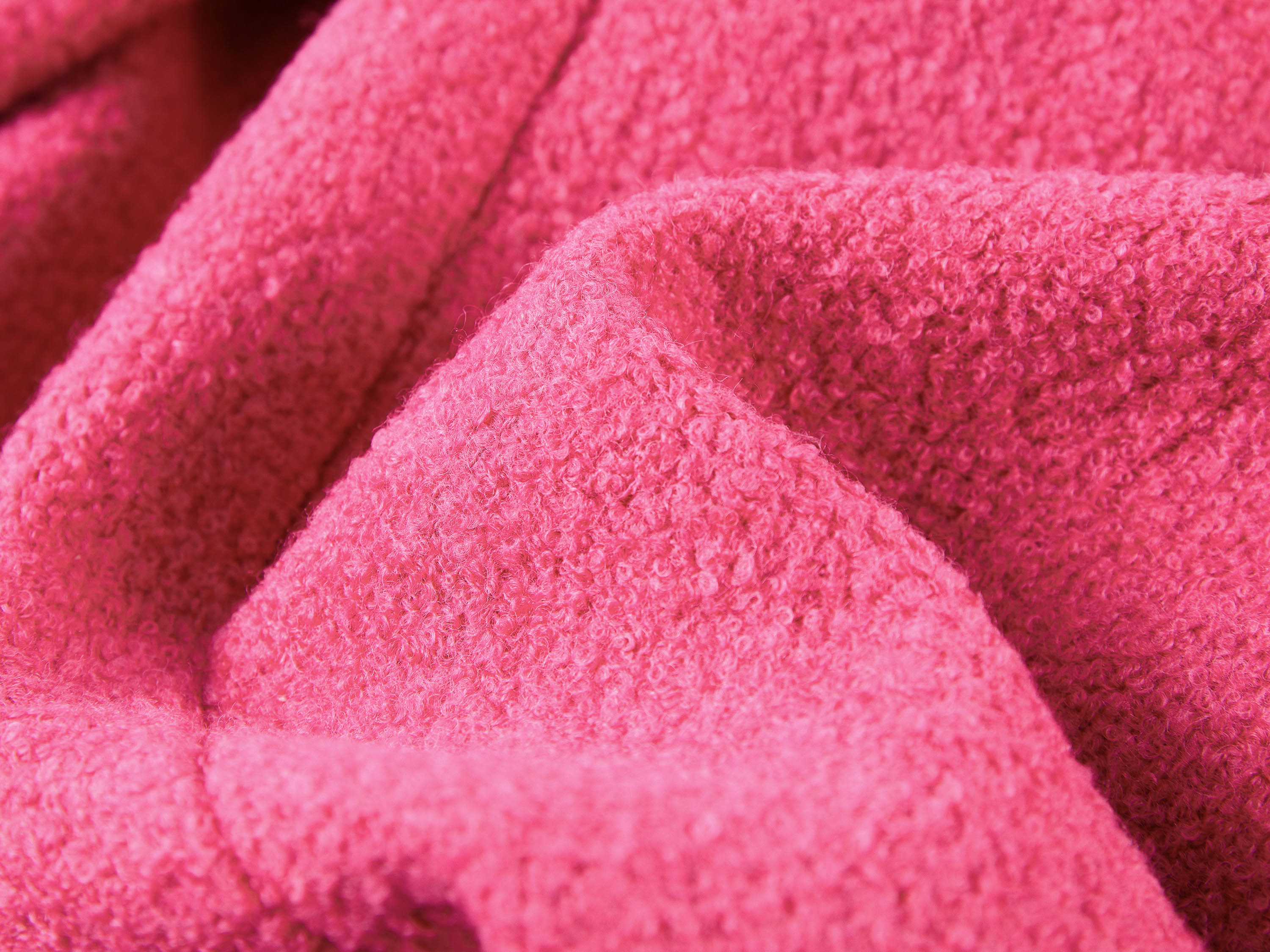 EP YAYING Pink Tweed Wool Jacket