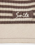 EP YAYING Striped Knitted Cardigan