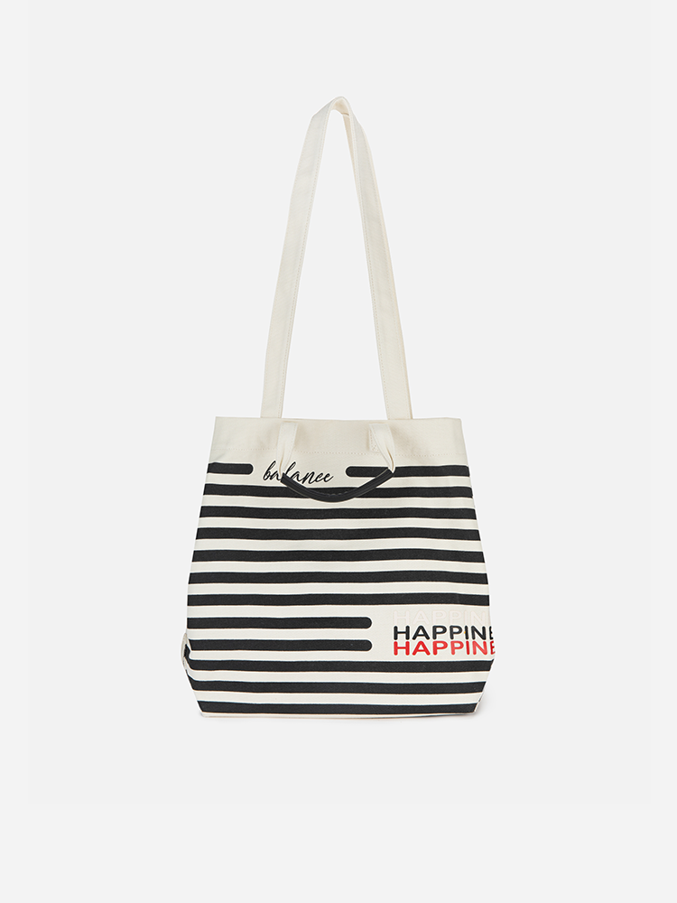 EP YAYING Marine Striped Canvas Bag