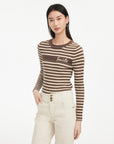 EP YAYING Ribbed Knit Top