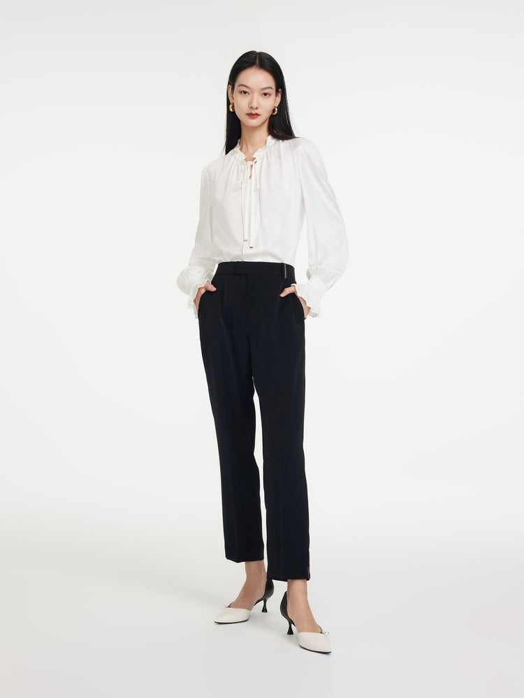 EP YAYING Tapered Black Pants