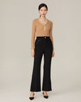 YAYING Triacetate Flare-Leg Pants