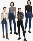 EP YAYING High-waisted Straight Jeans