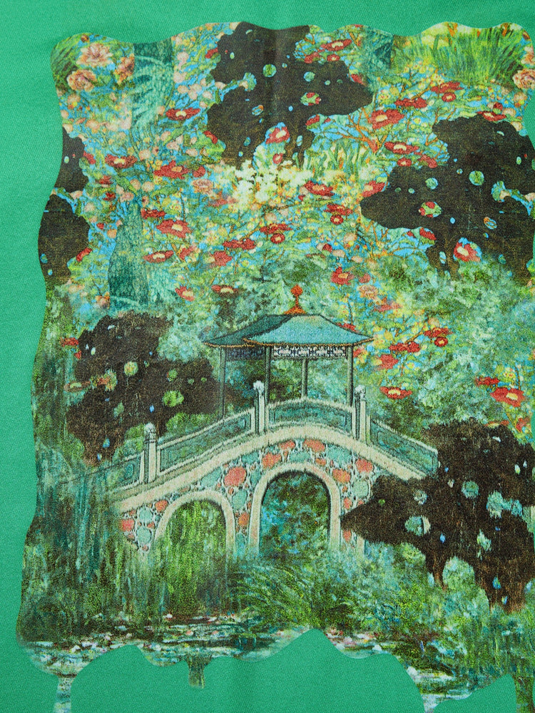 YAYING Art Print Silk T-Shirt