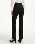 EP YAYING Black Flared-Leg Pants