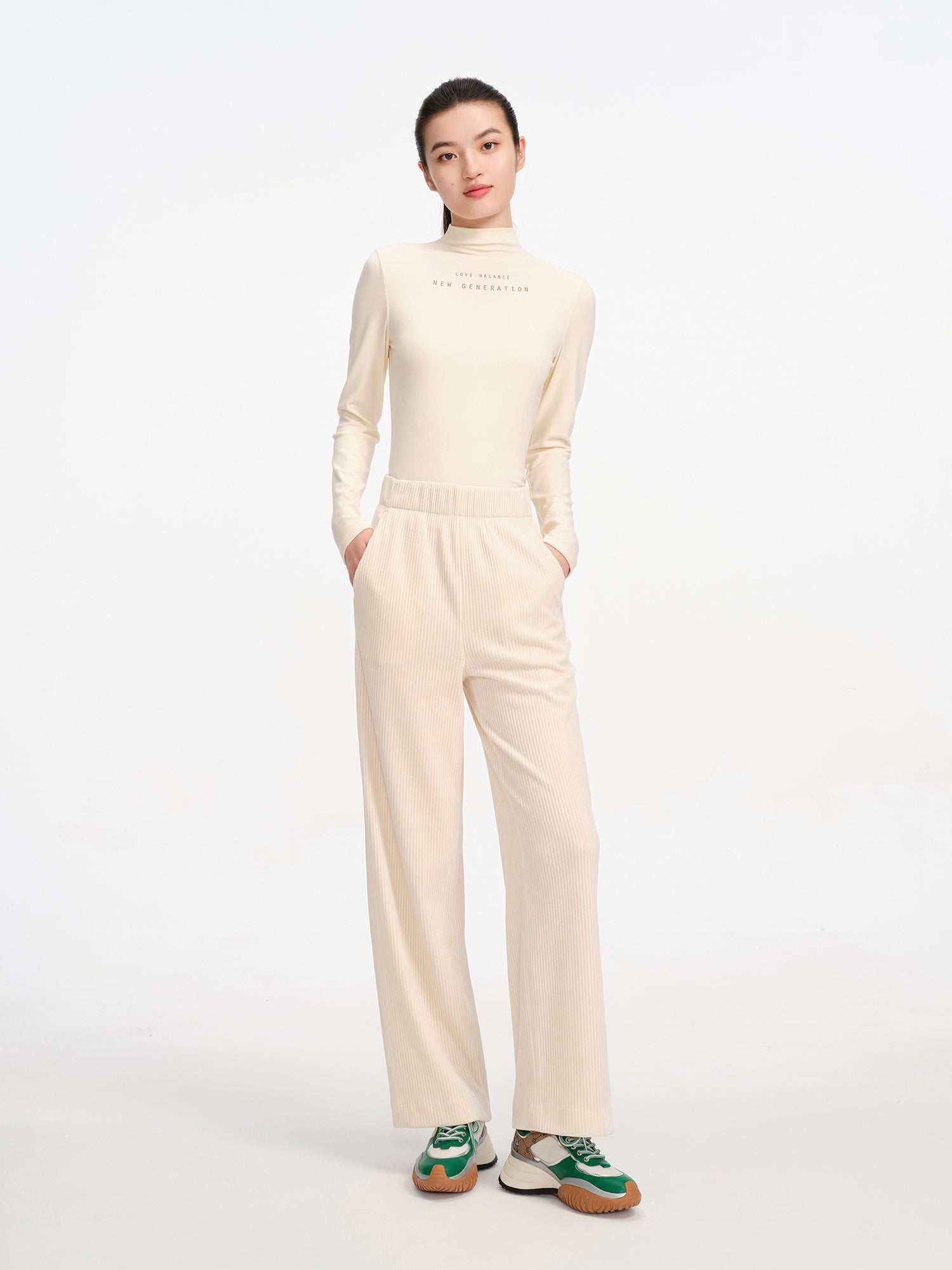 EP YAYING Slim-cut Casual Track Trousers