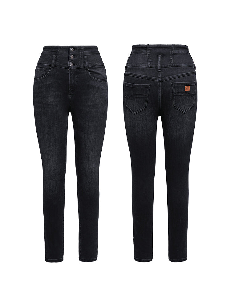 EP YAYING Springy Cropped Jeans