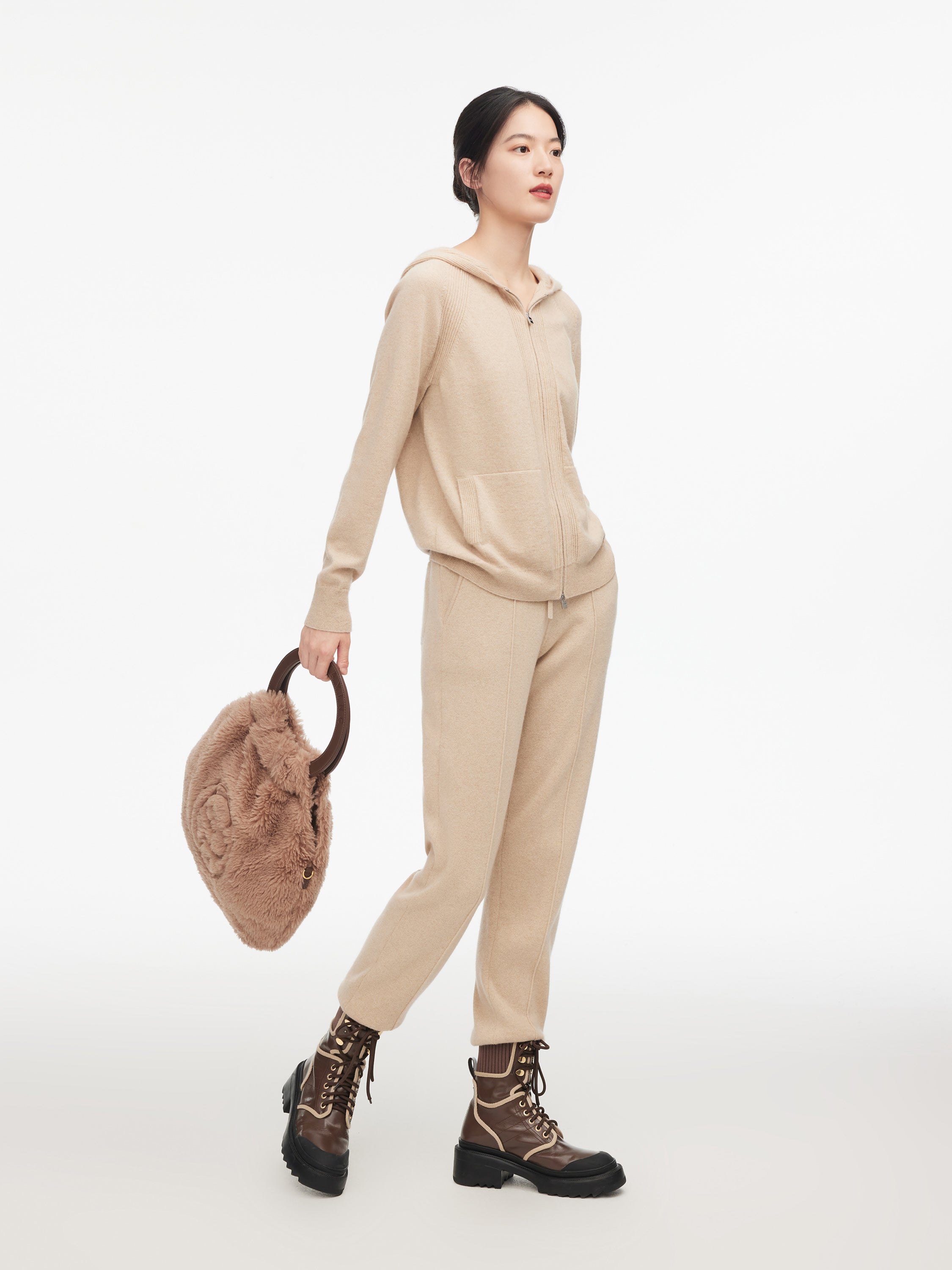 EP YAYING Non-dyeing Cashmere Hoodie