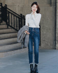 EP YAYING Springy Cropped Jeans