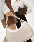 EP YAYING Large Quilted TOGO Clutch Bag In Leather