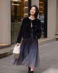 EP YAYING Trimmed Knitted Jacket