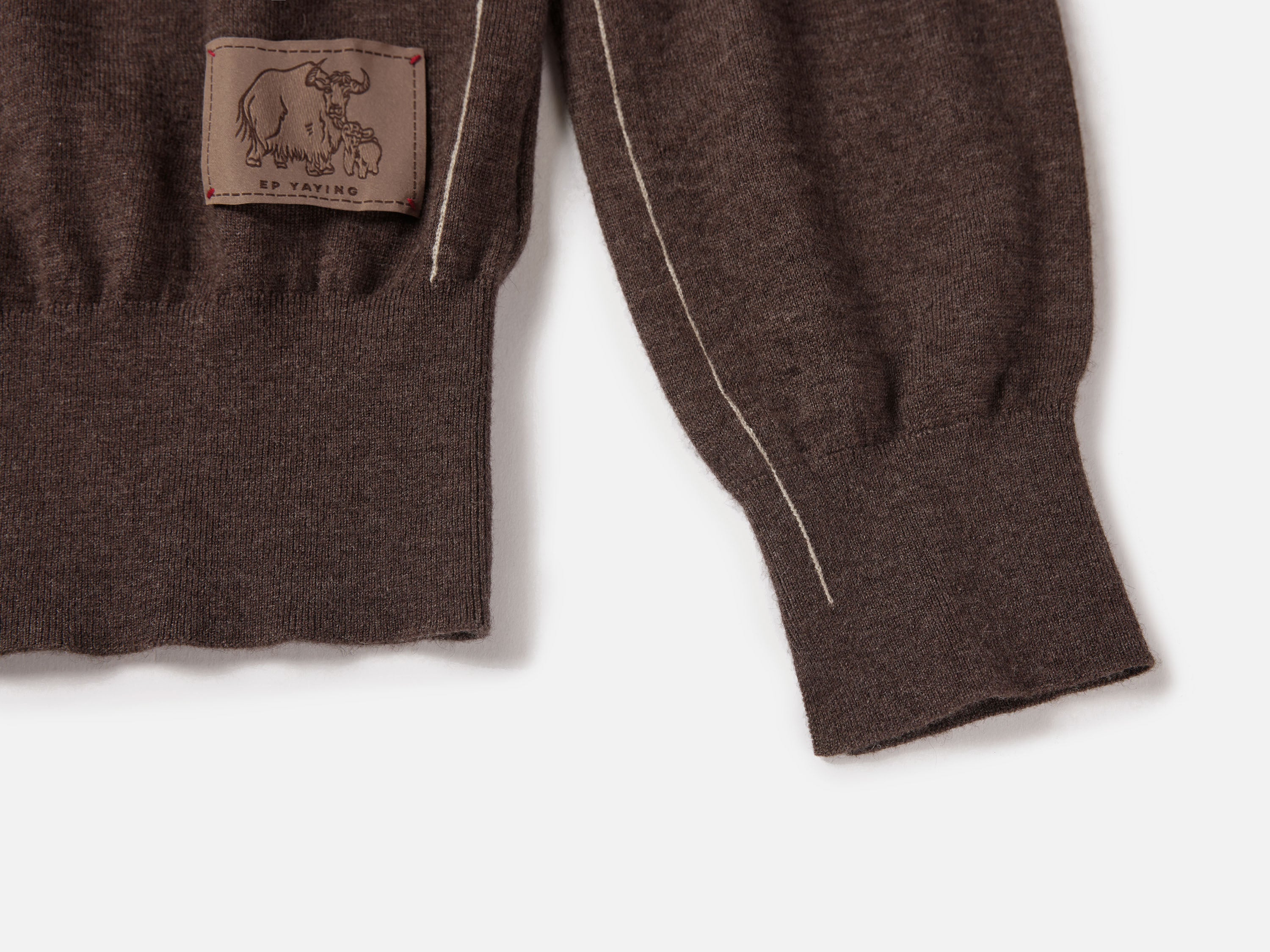 EP YAYING Jacquard Yak Wool Sweater