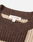 EP YAYING Yak Wool Checked Sweater