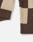 EP YAYING Yak Wool Checked Sweater