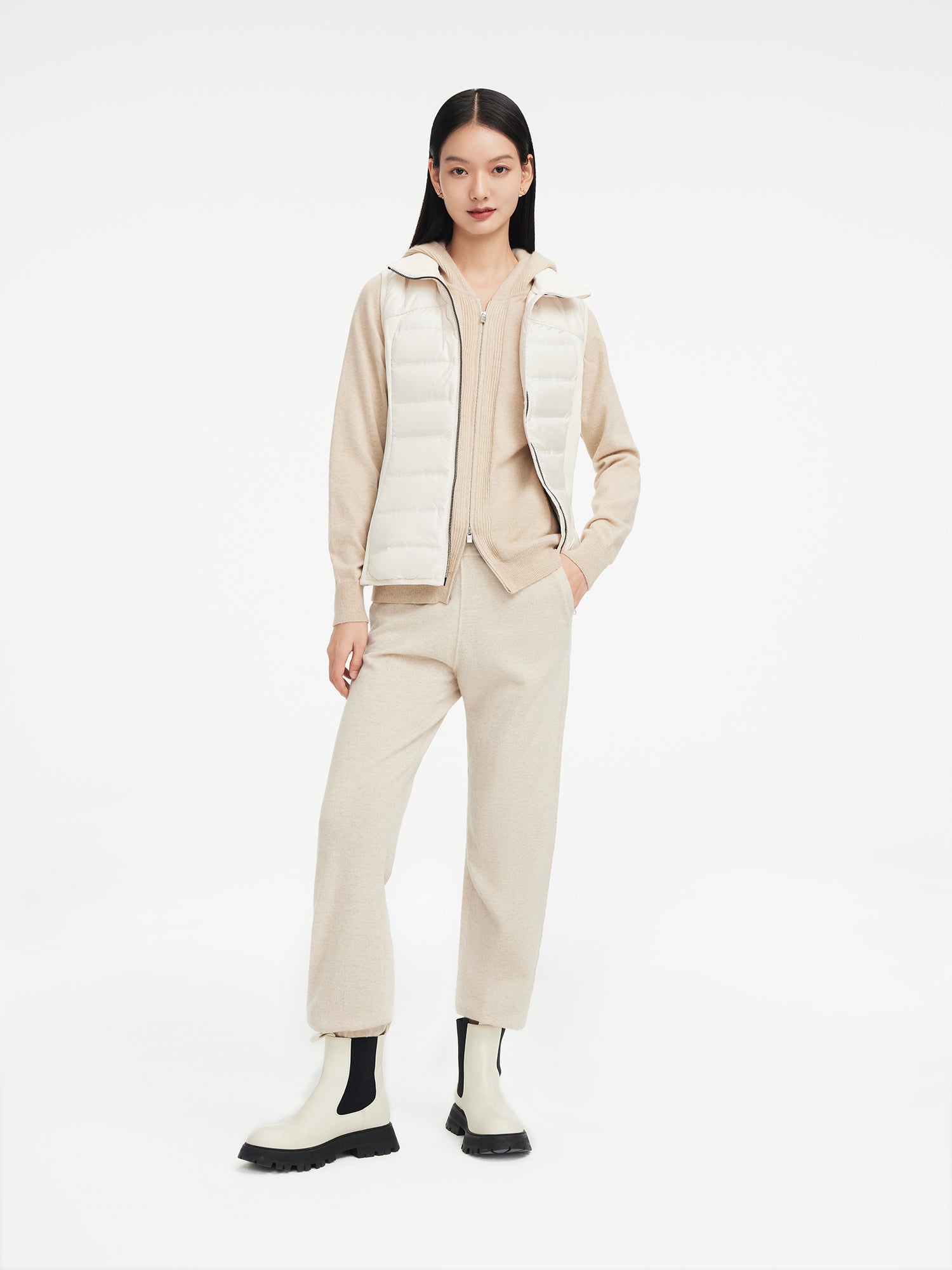 EP YAYING Non-dyeing Cashmere Hoodie
