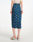 EP YAYING Flora Print Midi Wrap Skirt