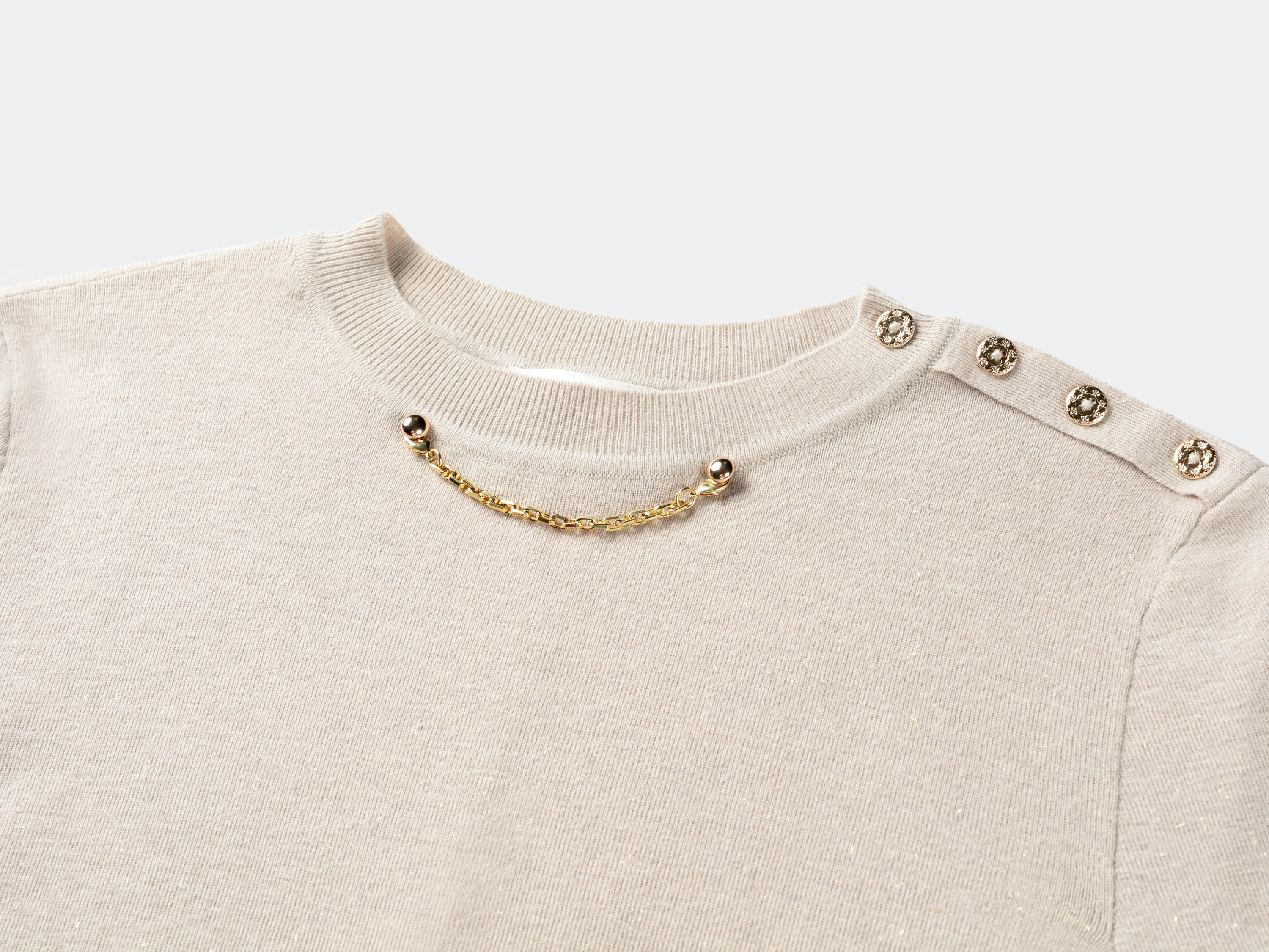 EP YAYING Round-Neck Knit Top