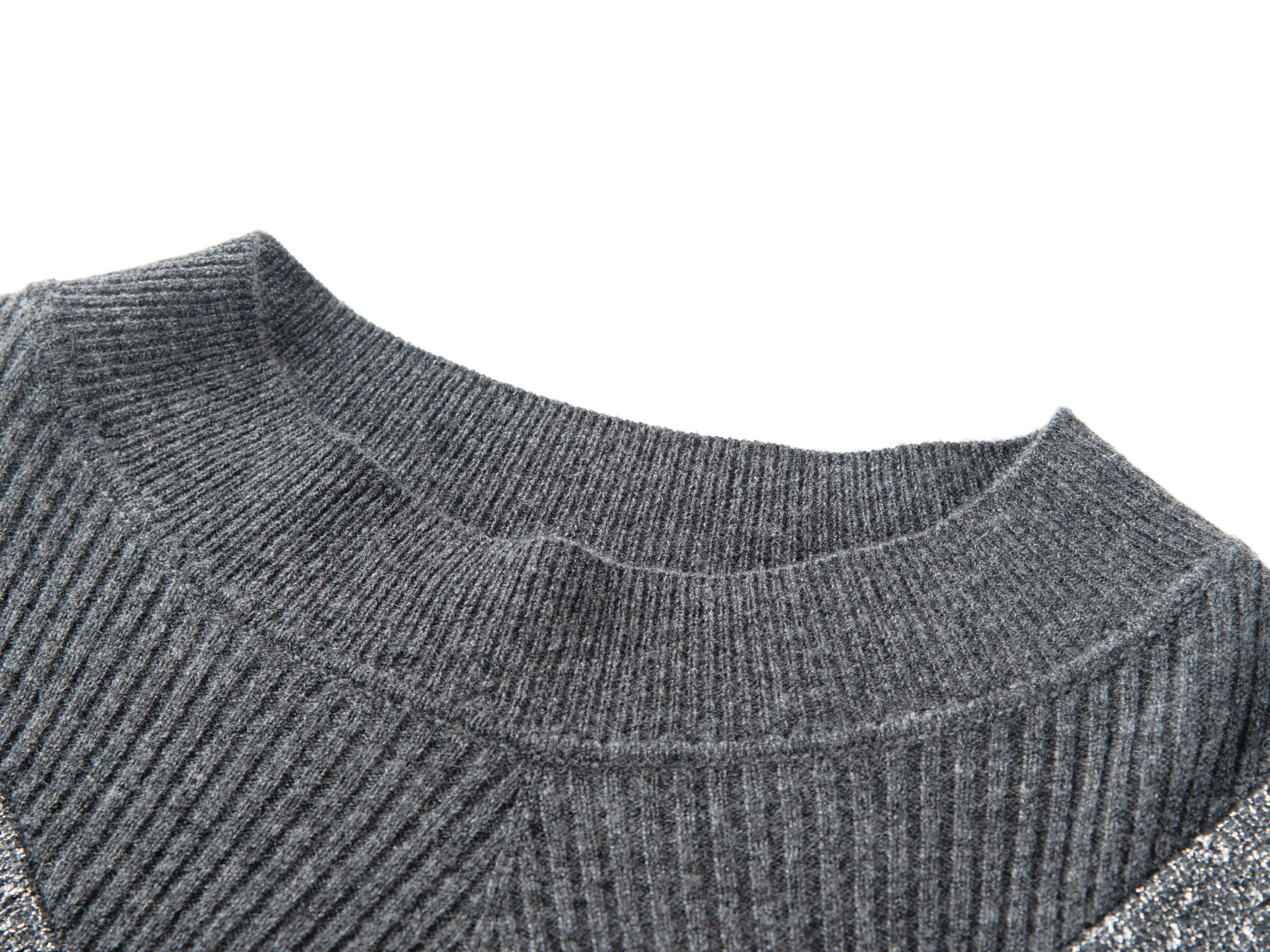 YAYING Turtleneck Sweater With Patterned Knit