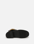 EP YAYING Metal Buckle Boots In Leather