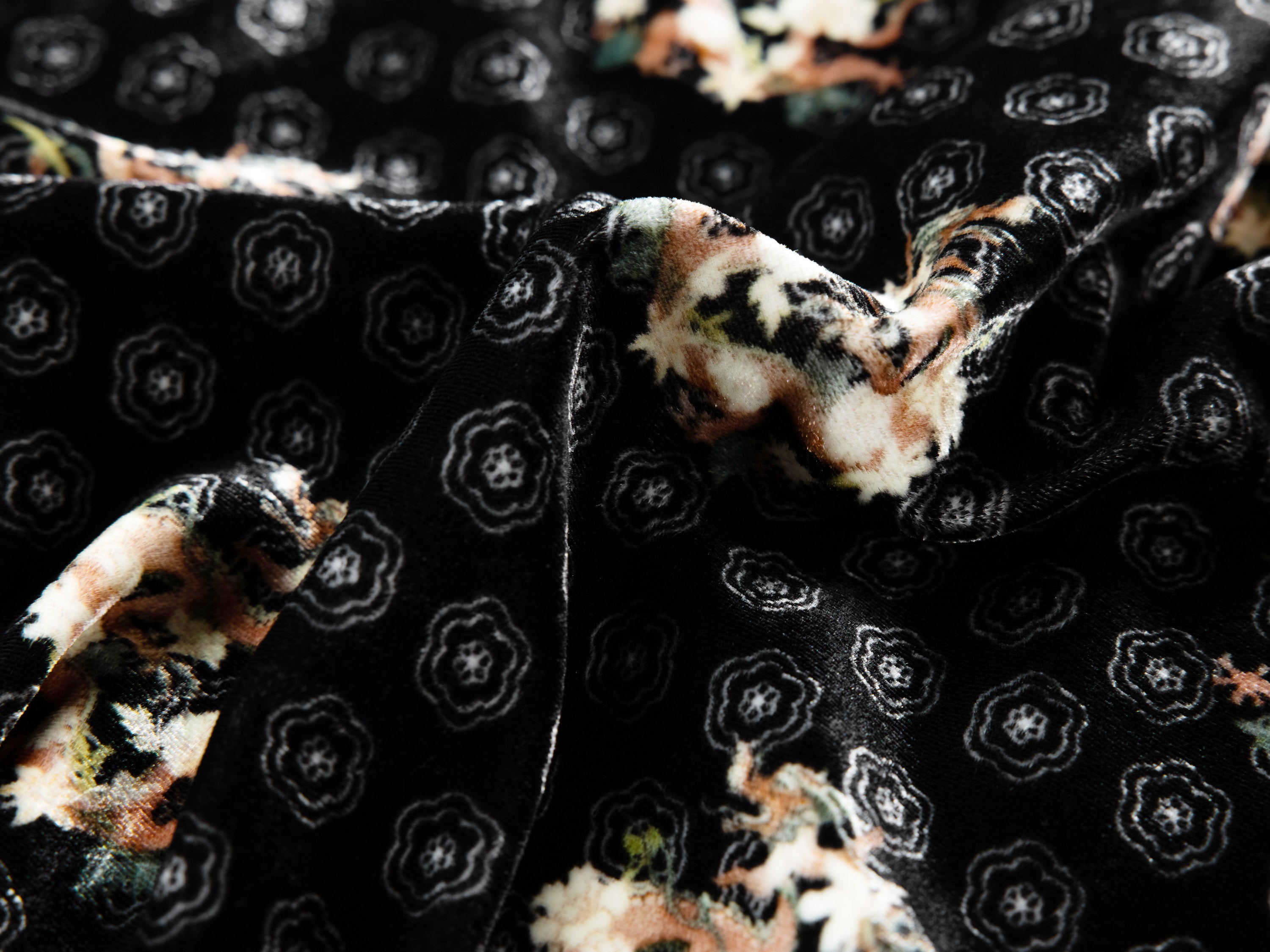 EP YAYING Printed Midi Dress