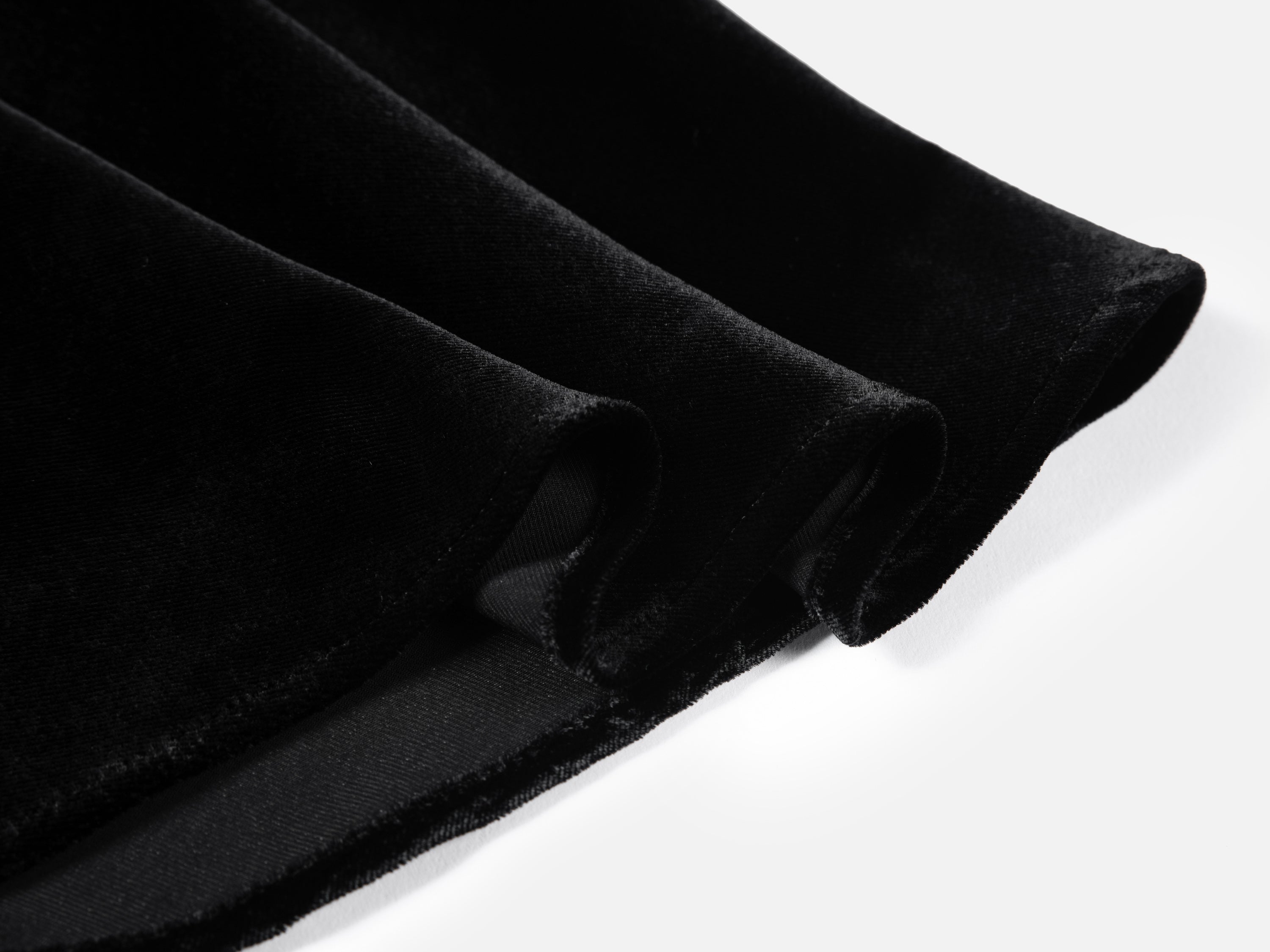 EP YAYING Velvet Mulberry Silk Midi Skirt