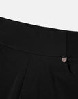 EP YAYING Black Flared-Leg Pants