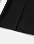 EP YAYING Black Flared-Leg Pants