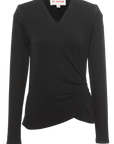 EP YAYING Black V-neck Top