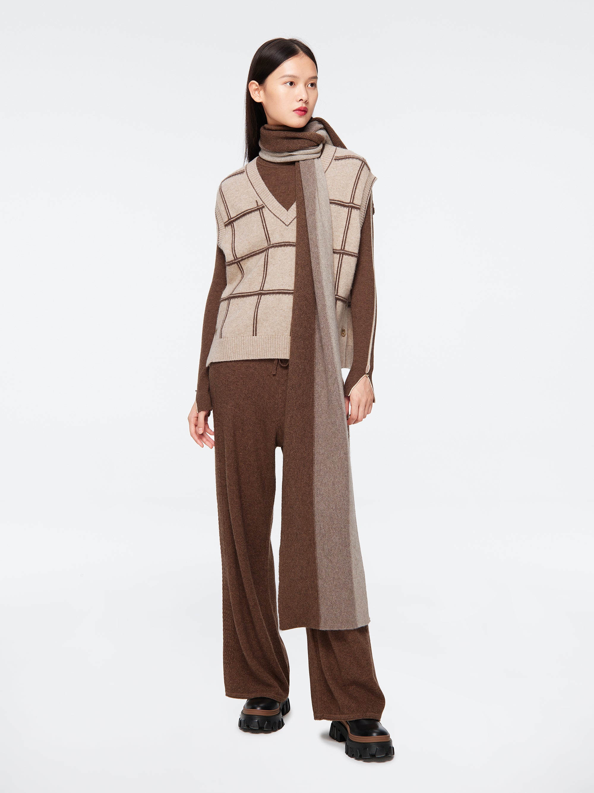 EP YAYING No-Dye Yak Cashmere Knit Top