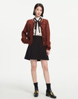 EP YAYING A-Shaped Pleated Mimiskirt