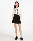 EP YAYING A-Shaped Pleated Mimiskirt