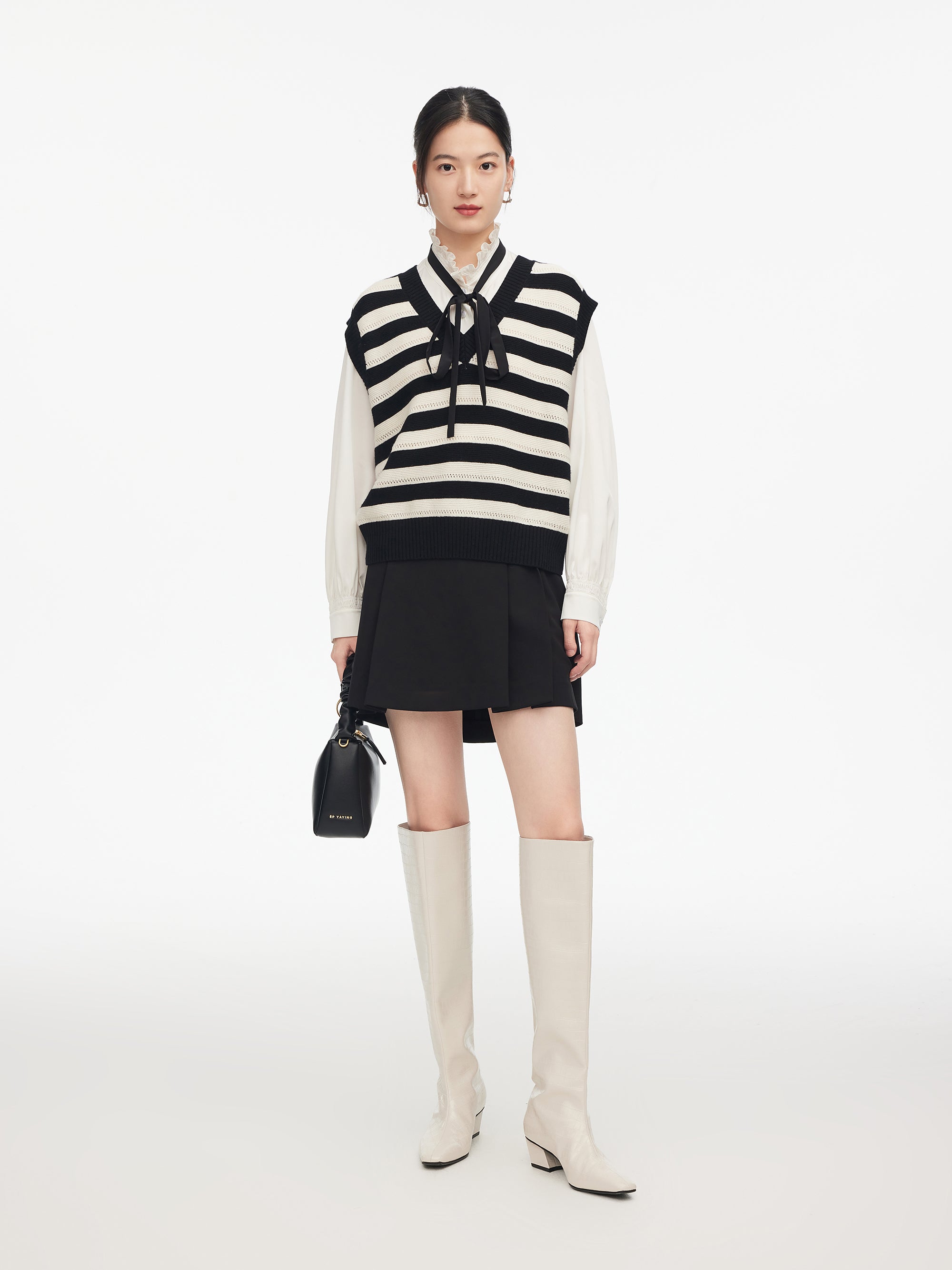 EP YAYING A-Shaped Pleated Mimiskirt