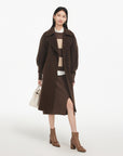 EP YAYING Yak Wool Belted Coat